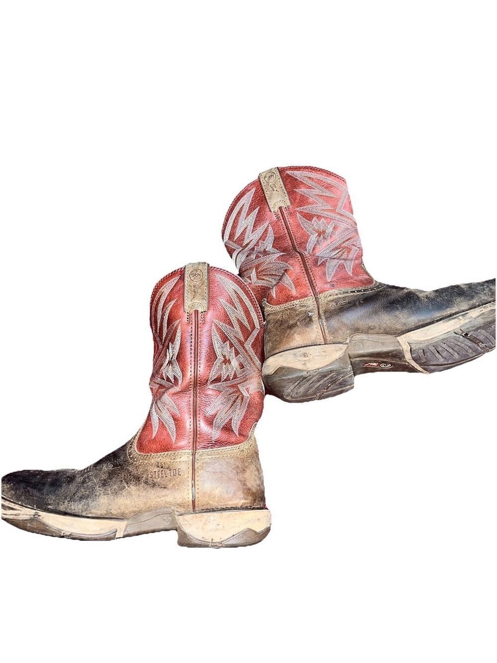 Tony Lama RR2359 11.5EE Wide EH Work Boots Square Toe Western Ranch Mid Calf